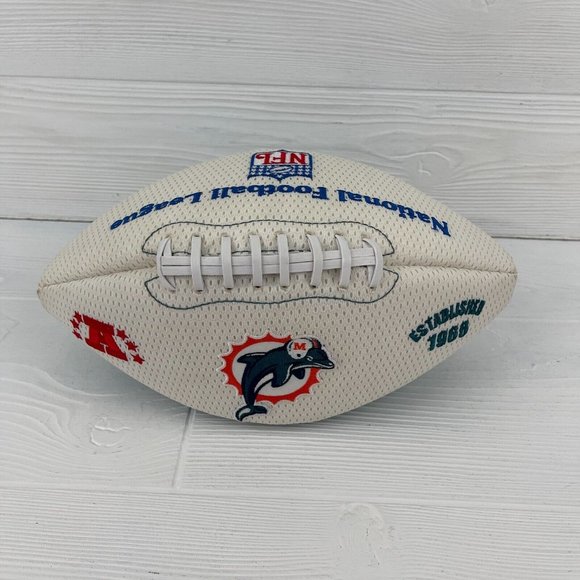 Miami Dolphins Collectible NFL Football Ball Old Vintage Team Logo - Picture 1 of 11